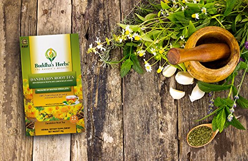 image for Buddha's Herbs 100% Natural Dandelion Root Tea with Burdock Roots - Di