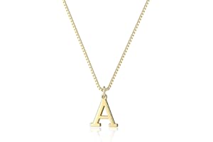 Foxgirl Gold Initial Necklaces for Women, Dainty Gold Letter Necklace Tiny A-Z Pendant Choker Necklace Trendy Cute Personalized Monogram Name Necklace Gold Jewelry Necklace for Women Gift