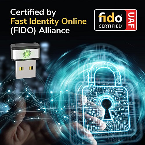 image for GMYLE Mini USB Fingerprint Reader, 360 Touch Speedy Matching Multi Bio