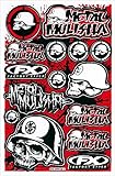 Rockstar Energy Drink Metal Mulisha Yamaha Kawasaki Motorcross Race Racing F1 Logo Sponsor Sticker Decal Skateboard Car Bike Bicycle Kid Wall Helmet Decoration Red