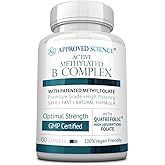 Approved Science Methylated B Complex – Full-Spectrum B-Vitamins, Quatrefolic Folate (5-MTHF), Choline, Betaine - 60 Capsules