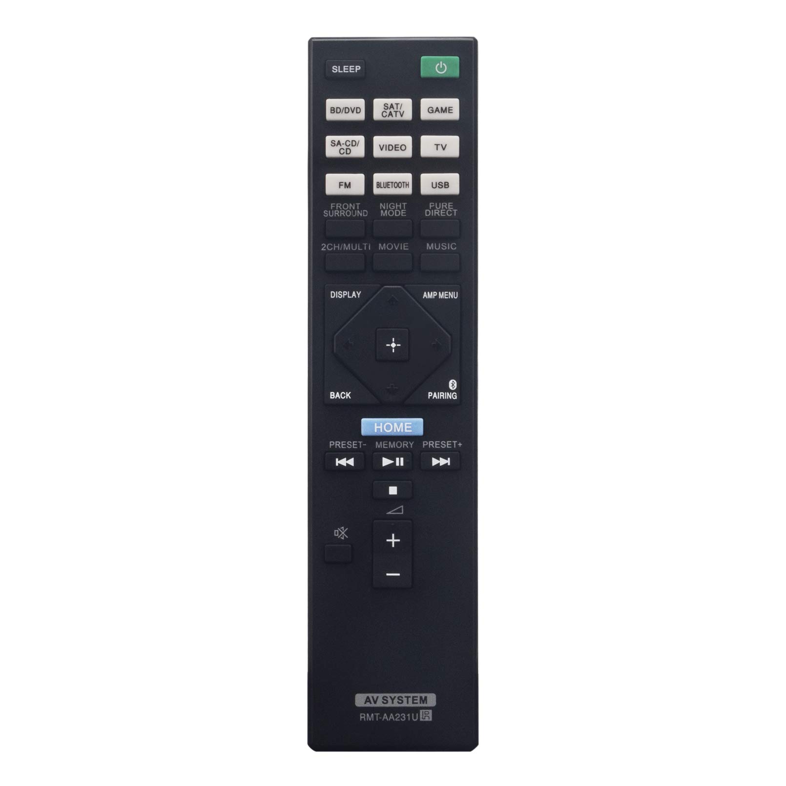 New RMT-AA231U Replace Remote Control - VINABTY RMTAA231U Remote Control Replacement fit for SONY Multi Channel AV Receiver STR-DH770 STRDH770 RMT AA231U Remote Controller