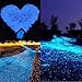 TR318 Glow Stones Pebbles Stones Glow in The Dark for Aquarium Fish Tank Gravel Decorations Fantastic Garden or Yard Brand Luminous Cobblestones100 Pcs(Blue)
