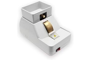 Huanyu Manual Optical Lens Edger Hand Mill Edging Machines Processing Grinder Grinding Machine Milling Machine, Rough and Fine and V Shape Groove (110V)