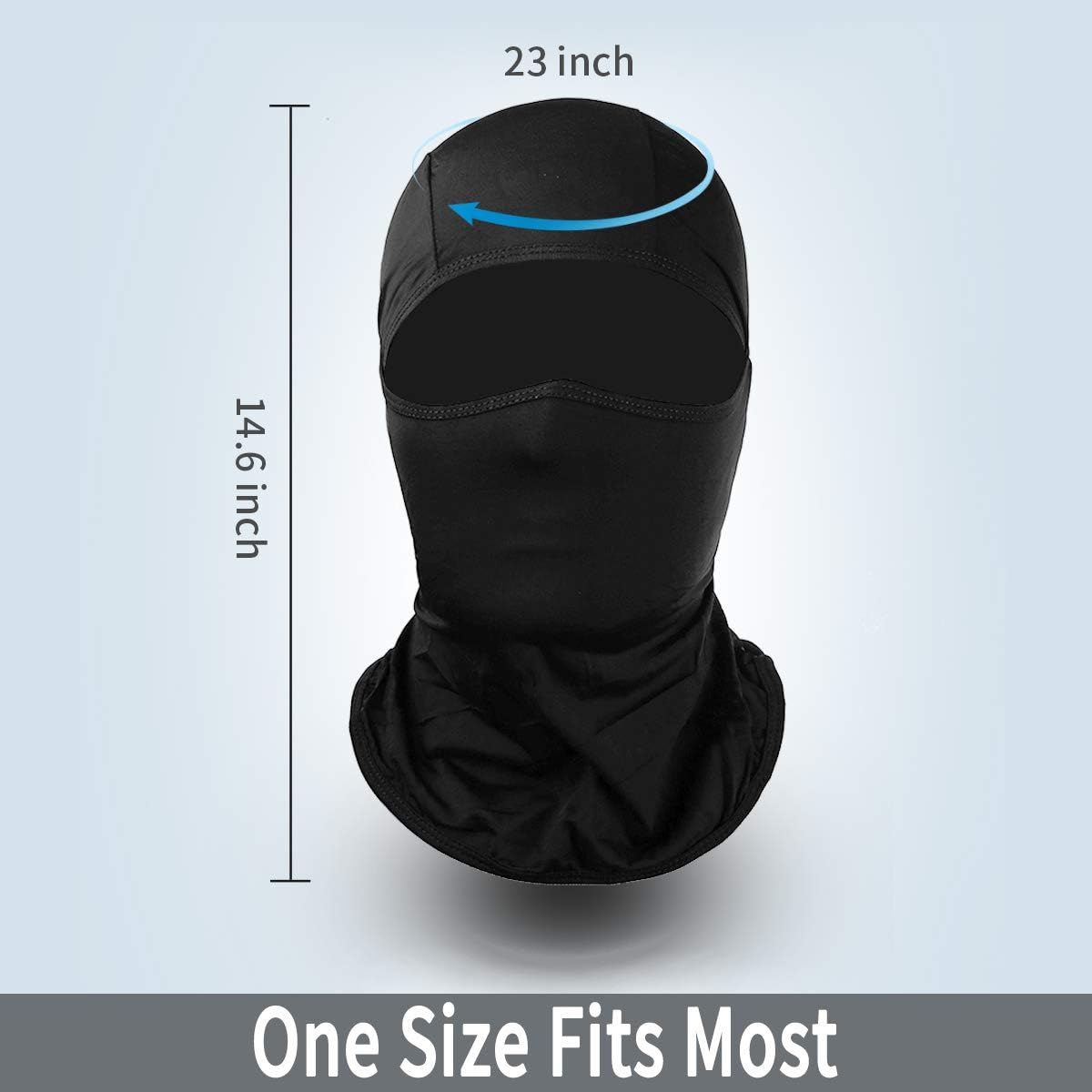 Achiou Balaclava Face Mask UV Protection Ice Silk for Men Women Sun Hood Cycling, Climing, Running Black at  Men’s Clothing store