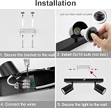 Dehobo Ceiling Light Spotlight Bar Matt Black GU10 2 Way Adjustable view 7