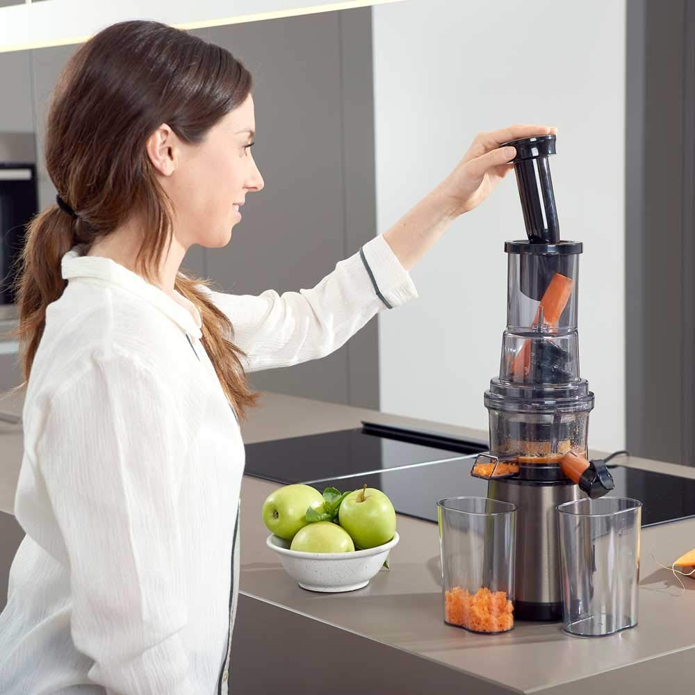 Acero Inoxidable Gris INOX Black+Decker BXJE200E Licuadora de extracción  Lenta 200 W Hogar y cocina Pequeño electrodoméstico futakuchi-hakata.com