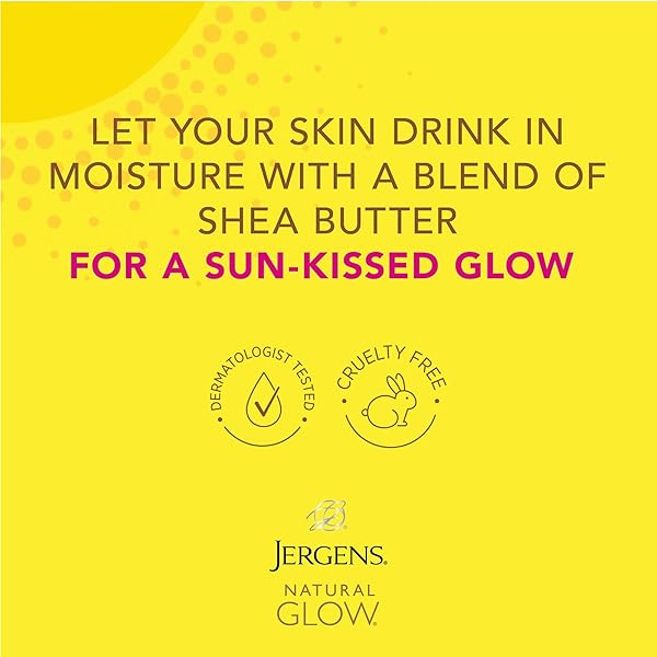 JERGENS NATURAL GLOW WET SKIN MOISTURIZER FOR BODY, MEDIUM TO TAN SKIN TONES, 7.5 OUNCE