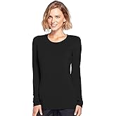 Cherokee Long Sleeve Underscrub for Women Modern Classic fit Soft Crew Neck Knit Tee with 2-Way Stretch - 4881