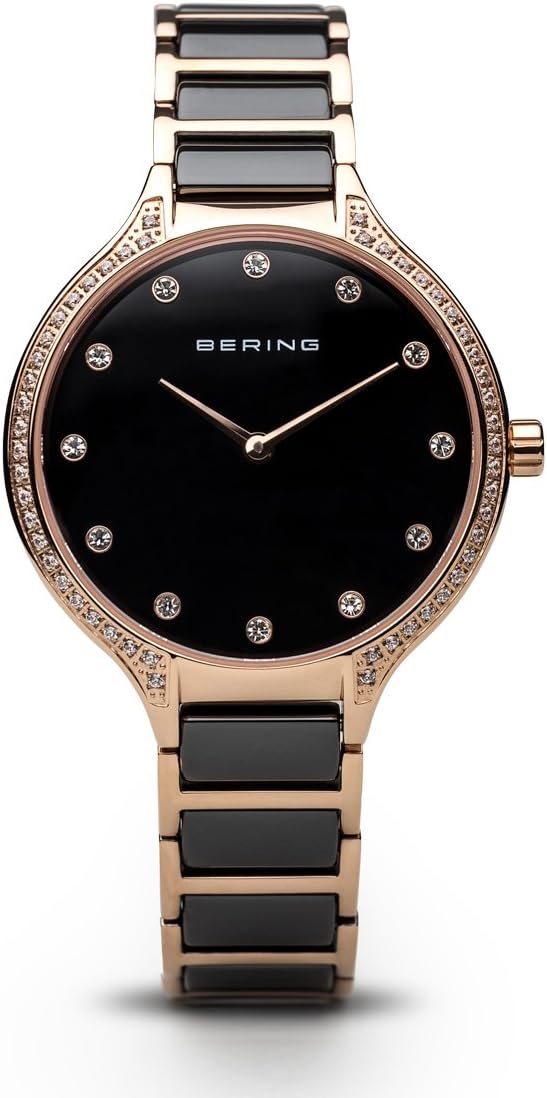 BERING Ceramic Collection Analogue Black Dial Women's Watch, 30434-746