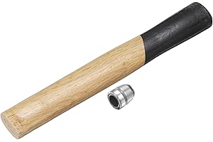 HARFINGTON Wood Sledge Hammer Handle 10.2" Hammer Wooden Replacement Handles with Round Wedges for 2lb Round Octagonal Head D
