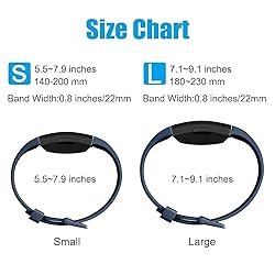 AK Soft TPU Wristbands Compatible with Fitbit