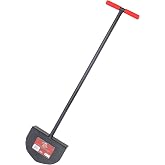 BULLY TOOLS 12-Gauge Manual Lawn Edger, 38" Steel T-Style Grip | Heavy Duty Steel Round Edger for Lawn Bordering, Sod Cutting, Trenching and Landscaping, 100% Made in USA