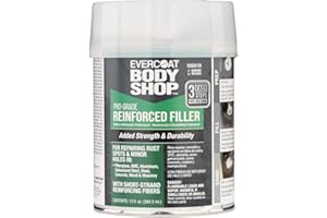 Evercoat Body Shop 105010 Pro-Grade Reinforced Filler, Added Strength and Durability for Dents in Aluminum, Fiberglass & More, Easy Mix Hardener Included 13 Fl Oz.