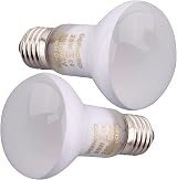 DERNORD Reptile Heat Lamp 25W Basking Spot Light 2 Pack E27 Vivarium