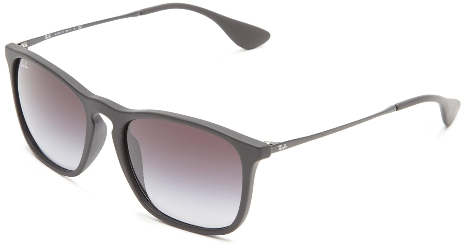 Ray Ban Gafas de sol de Chris Square tiro azul sobre negro