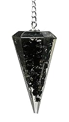 Amazing Gemstone Shungite Orgone Crystal Pendulums