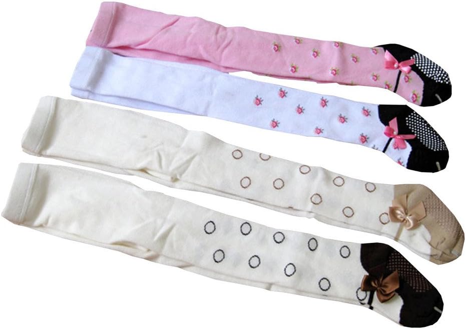 Taiycyxgan Baby Girls 0-2T Infant Stock Legging Pants 4 Pack Tights Panties Stockings