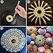 DaBuLiu 25 Pieces Mandala Dotting Tools for Painting Rocks,16 x Acrylic Rods,5 x Double Sided Dotting Tools,3 x Mandala Stencils and Paint Tray