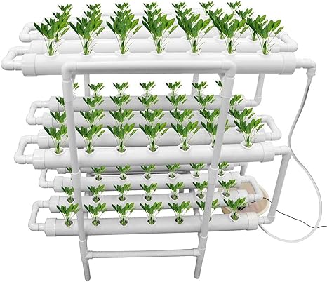 Amazon Co Jp 水耕栽培キット 垂直水耕栽培システムpvcチューブ植物野菜 12パイプ3層108植物サイト ホーム キッチン