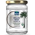 "Parachute Naturalz Organic Virgin Coconut Oil | Cooking Oil, Hair Oil, Body Oil & Oil Pulling | Cold Pressed | Unbleached | Unrefined | Non-Hydrogenated | MCT Oil | USDA Certified |6.7 Fl. Oz. | Glass Jar"