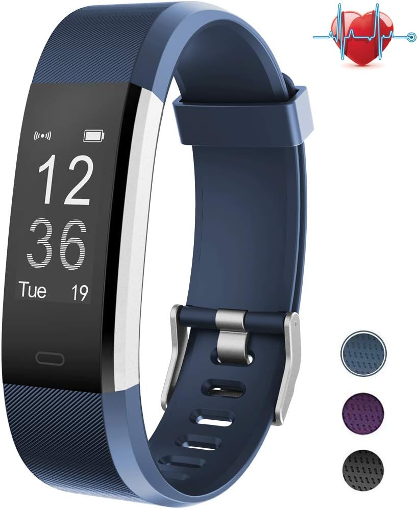BANLVS Pulsera Actividad, Pulsera Inteligente con 14 Modos de Deporte, GPS Pulsómetro Monitor de Ritmo Cardíaco Sueño, Monitor de Actividad Impermeable IP67 Reloj Inteligente para iOS y Android