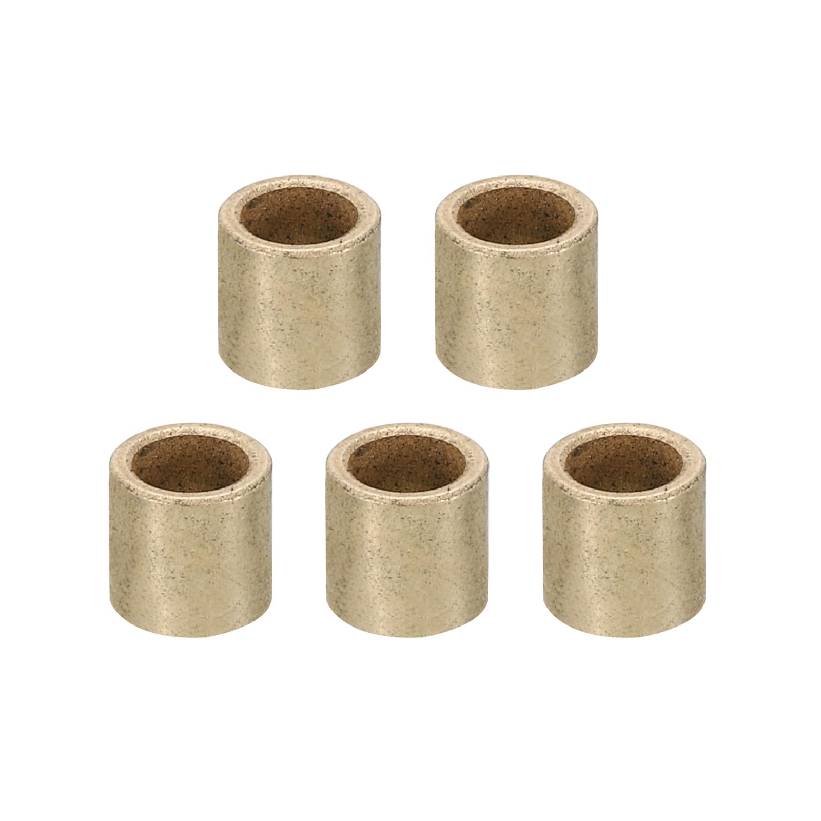 PATIKIL M5 Brass Spacers, 5 Pcs Metal Spacer Brass 5mm ID x 7mm OD x 8mm L Brass Spacers Screw Standoff for 1/5 Inch or M5 Screw