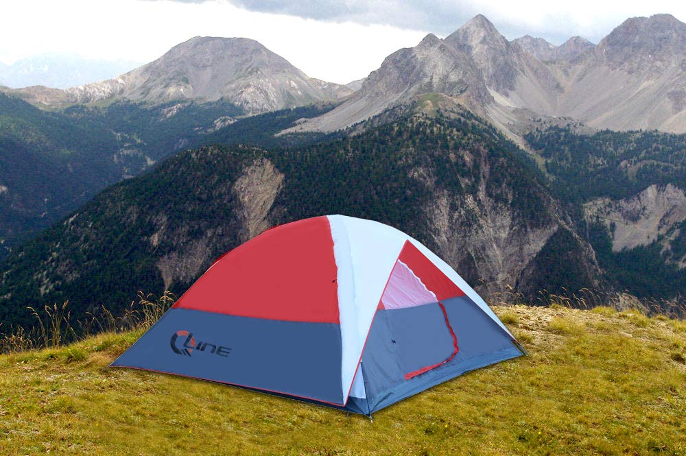 Qline Polyester Cmp 07 Six People Waterproof Camping Tent Multi