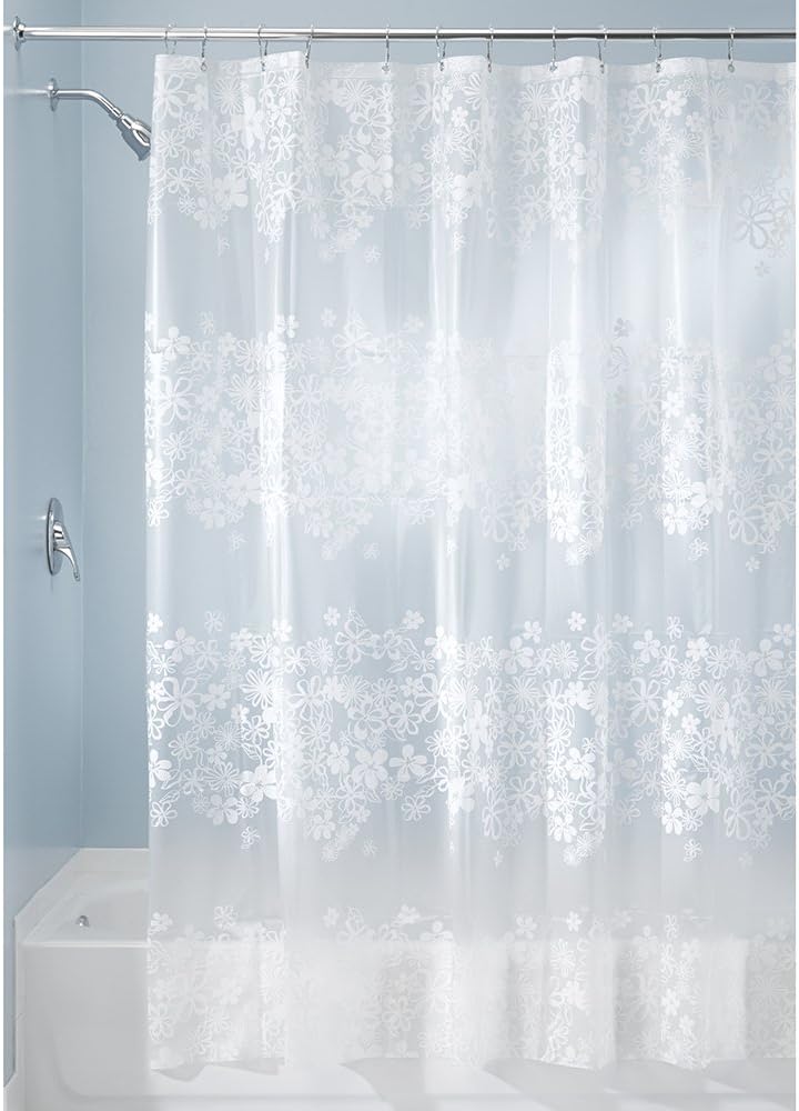 InterDesign 27196EU Fiore Duschvorhang, 180 x 200 cm, weiß Amazon.de