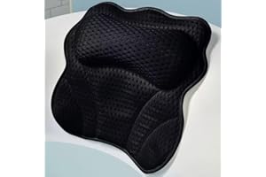 Bath Tub Pillow Luxury Bath Pillow for Bathtub, Comfortable Bathtub Pillow Headrest with Soft 4D Mesh Fabric and Non-Slip Suc