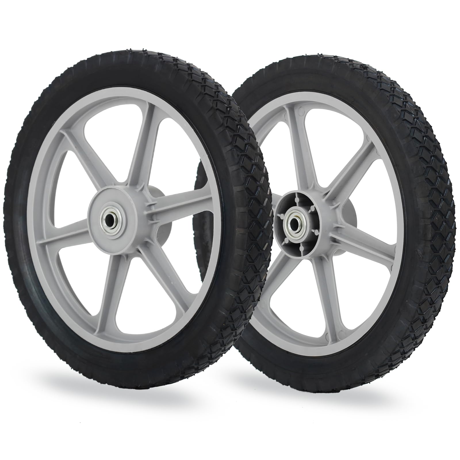 Mua 14 x 1.75'' Rubber Tire and Spoked Plastic Wheel, 2.5