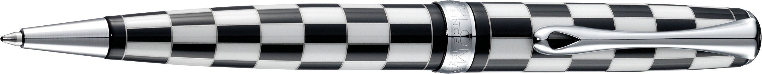 Diplomat A Plus Rome Ballpoint Pen - Black/White