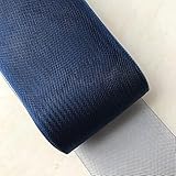 3'' Inch Polyester Horsehair Braid Selling per Roll/ 22 Yards 16 Different (Navy Blue)