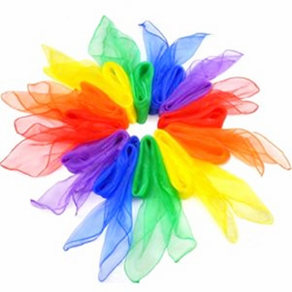 X Demarkt Bufandas de Danza Pañuelos de Colores de Juegos Bufandas de