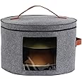 thumbnail image 2 of Stackable Hat Storage Box For Wide Brim Hats - 17" Diameter Travel Hat Case With Clear Window 2 of 13