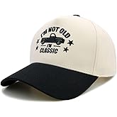 Qoyupuza I'm Not Old I'm Classic Baseball Cap,Two-Tone Adjustable Dad Hat,Funny Birthday Retirement Gift for Dad, Grandpa