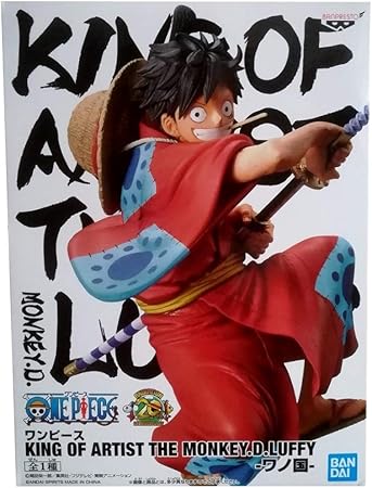 Banpresto One Piece Figure Monkey D Luffy King Of Artist Wano Country Amazon Es Juguetes Y Juegos