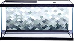 RWNFA Aquarium Sticker 3D One Side Fish Tank Family Celebrating Diwali at Home with Lamps Nature Fish Tank Background Decals Poster