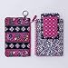 Vera Bradley Pencil Pouch Trio, Set of 3 Nylon Travel Zip Bags for Writing Supplies, Makeup, Toiletries, Kaleidoscope