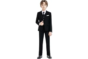 Almighty Magic Boys Slim Fit Suits for Boys Suit Set Boy Dresswear Ring Bearer Outfit Kids Suits Boy Wedding Dress