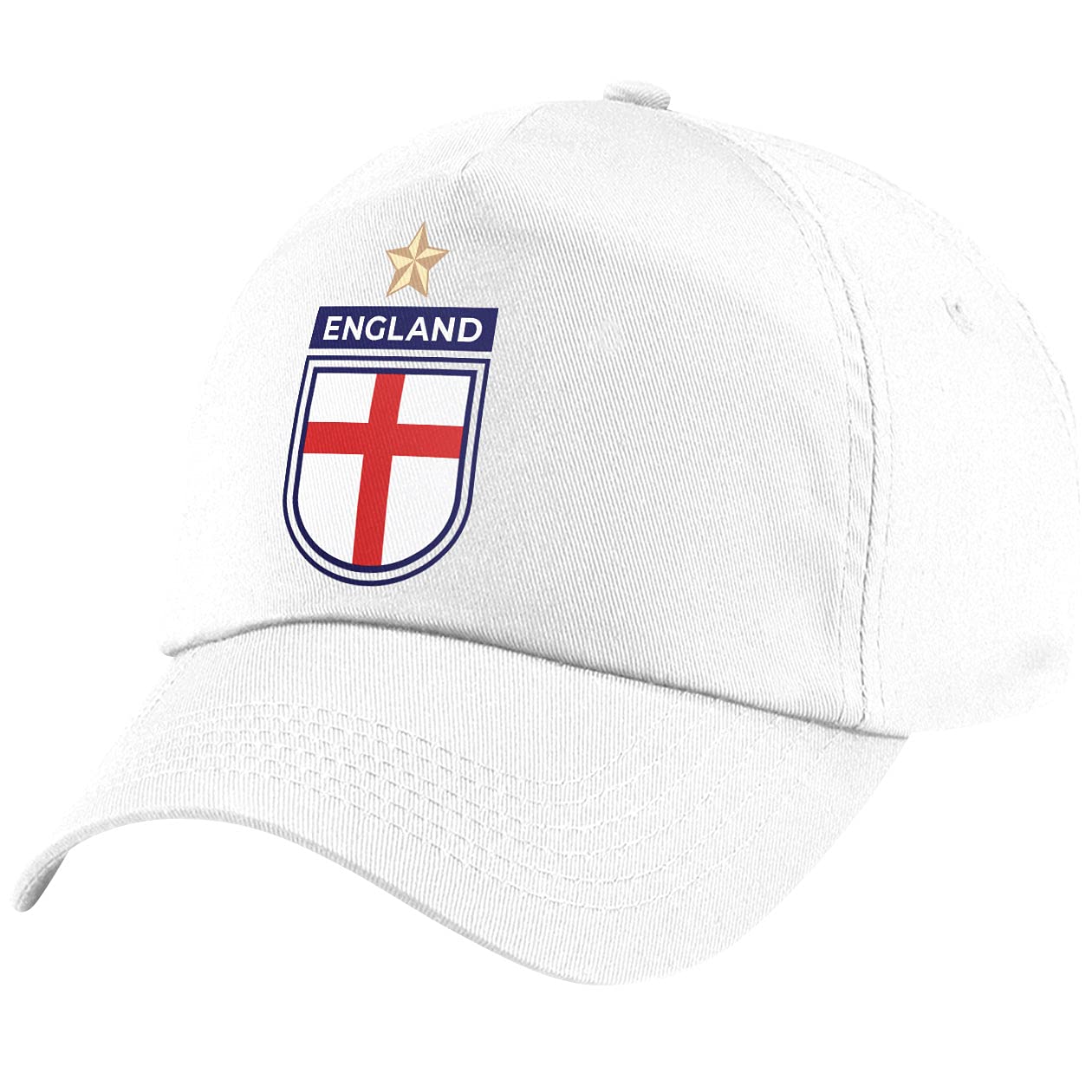 Kids England Football Cap (White, One Size)