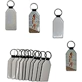 Yongkang 10 pieces Sublimation Blanks keychain Glitter PU Leather both sides can be sublimated DIY Craft (Bottle shape)
