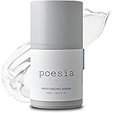 POESIA Hydro Hyaluronic Ampoule Serum – 3-Layer Hyaluronic Acid Complex for Deep Hydration | 48ml | Korean Glass Skin Glow | Clinically Proven +282% Moisture | Clean & Vegan Skincare