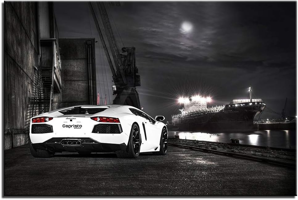 Amazon.com: unbrand Wall Art Canvas Art car Posters for Boys Room