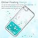 LeYi Compatible for iPhone SE Case (2016), iPhone 5S Case, iPhone 5 Case with HD Screen Protector for Girls Women, Cute Glitter Liquid Clear Protective Case for iPhone 5, Turquoise