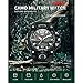 Richermall Men's Sports Analog Quartz Watch Dual Display Waterproof Digital Watches with LED Backlight relogio masculino (Army green-Camo)