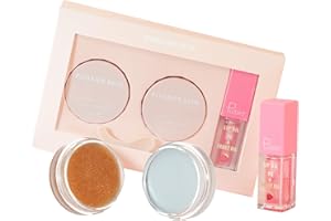 ZUK Pudaier 3Pcs Lip Care Kit with Coconut Lip Mask Caramel Lip Scrub Strawberry Lip Oil for Shiny and Nourishing Lips, Dry Lips Treatment, Moisturizing Lip Care For All Day Hydration