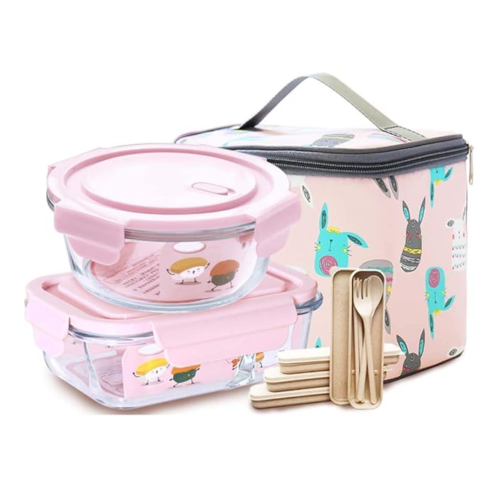 Fiambrera De Cristal Refrigerador Horno Microondas ...