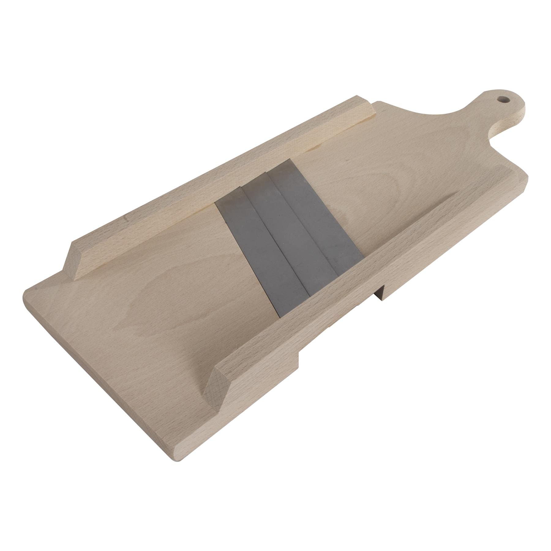 WooDeeDoo Wooden Cutter Shredder Grater Peeler Slicer | 44 x 16 cm | Cabbage Fruits Vegetables | Natural Beech Wood