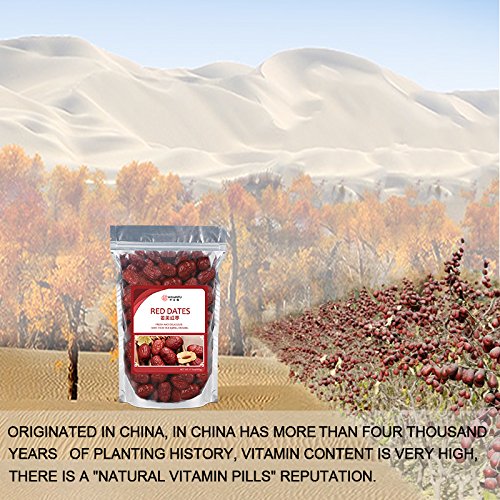 Wananfu - Jujube Fruit Dried 17.6oz - Red Jujube Dates / Hongzao (红枣) - Healthy Snacks Superfood - Image 4